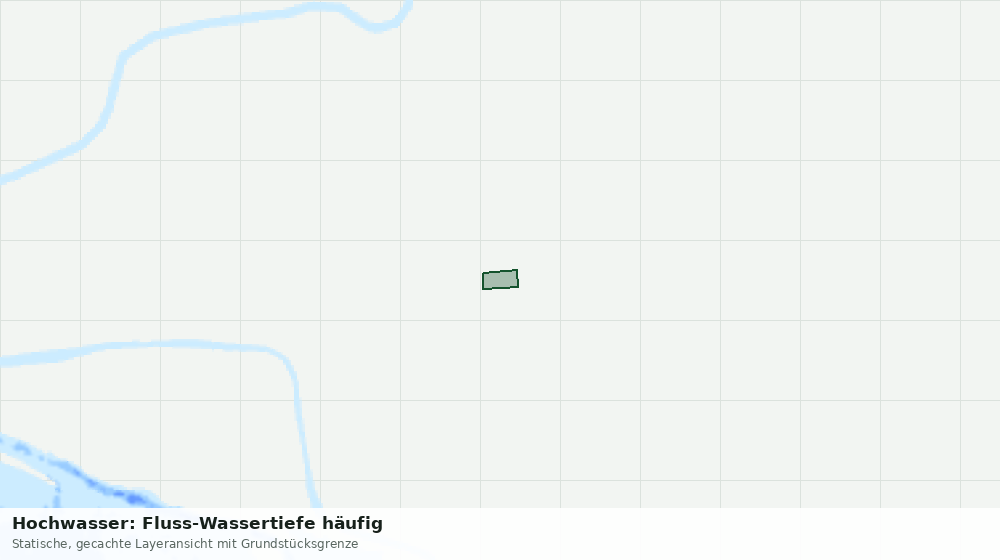 Statische Kartenansicht: Hochwasser: Fluss-Wassertiefe häufig