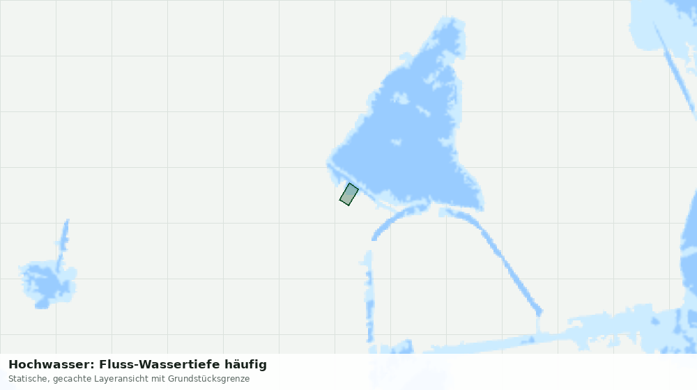 Statische Kartenansicht: Hochwasser: Fluss-Wassertiefe häufig