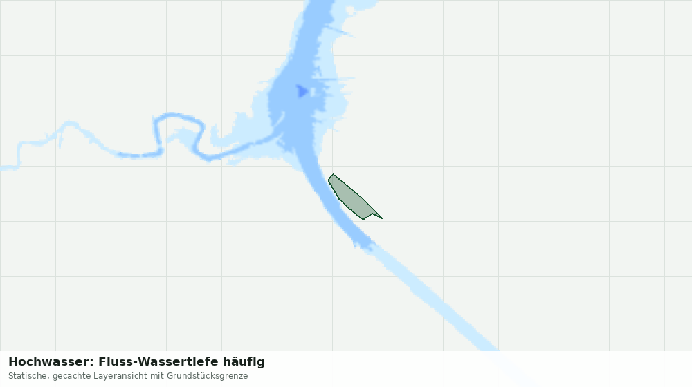 Statische Kartenansicht: Hochwasser: Fluss-Wassertiefe häufig