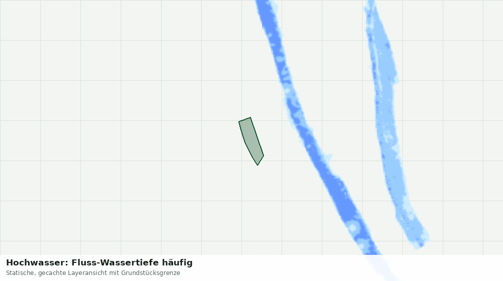 Statische Kartenansicht: Hochwasser: Fluss-Wassertiefe häufig