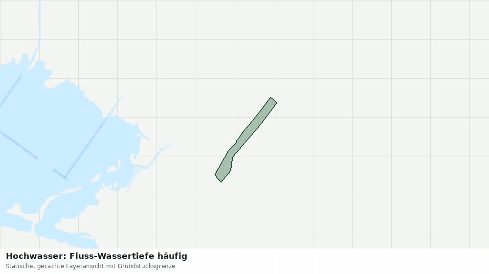 Statische Kartenansicht: Hochwasser: Fluss-Wassertiefe häufig