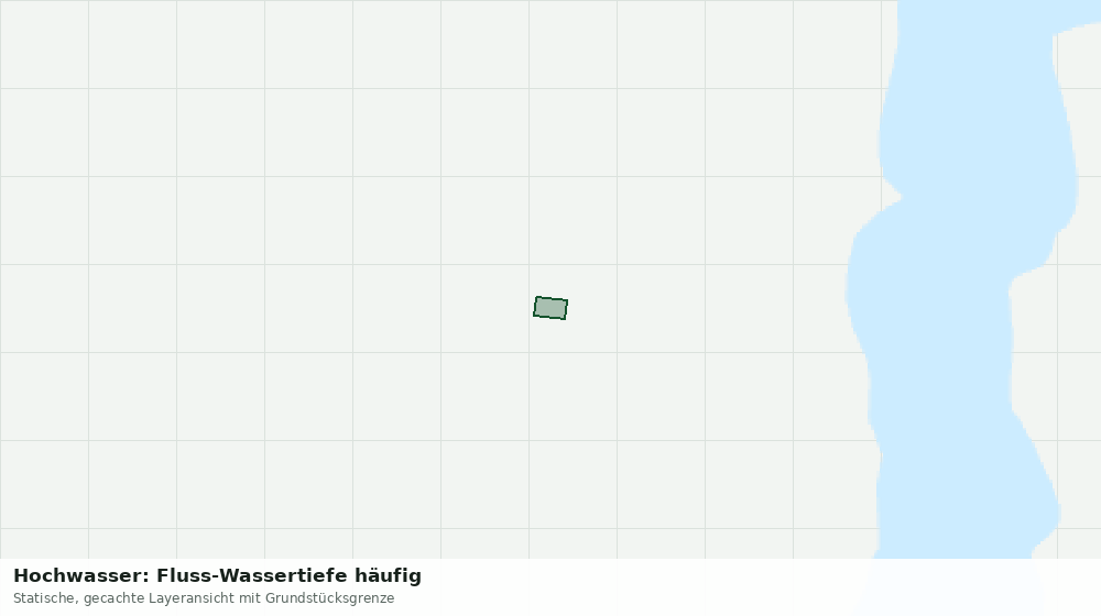 Statische Kartenansicht: Hochwasser: Fluss-Wassertiefe häufig