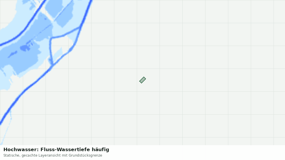 Statische Kartenansicht: Hochwasser: Fluss-Wassertiefe häufig