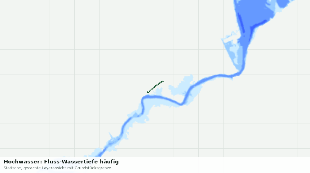 Statische Kartenansicht: Hochwasser: Fluss-Wassertiefe häufig