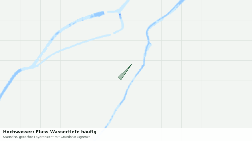Statische Kartenansicht: Hochwasser: Fluss-Wassertiefe häufig