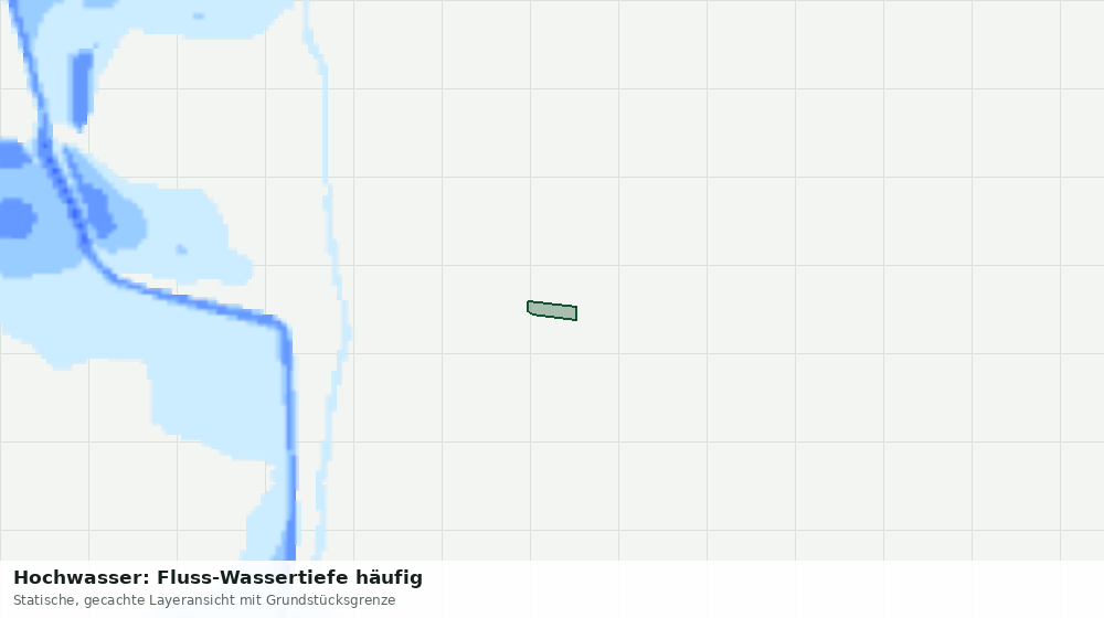 Statische Kartenansicht: Hochwasser: Fluss-Wassertiefe häufig