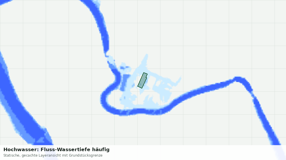 Statische Kartenansicht: Hochwasser: Fluss-Wassertiefe häufig