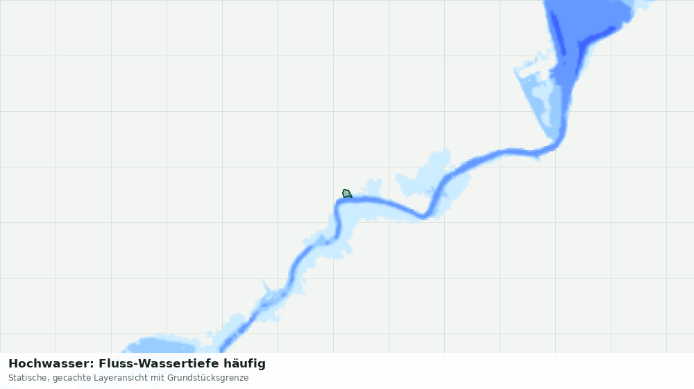 Statische Kartenansicht: Hochwasser: Fluss-Wassertiefe häufig
