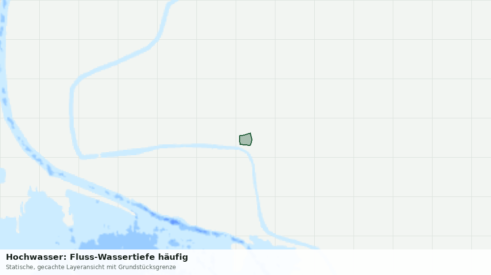 Statische Kartenansicht: Hochwasser: Fluss-Wassertiefe häufig
