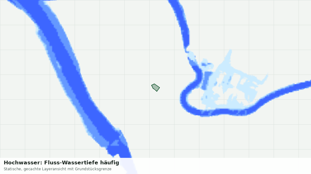 Statische Kartenansicht: Hochwasser: Fluss-Wassertiefe häufig