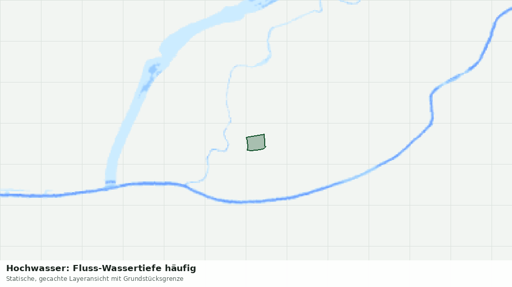 Statische Kartenansicht: Hochwasser: Fluss-Wassertiefe häufig