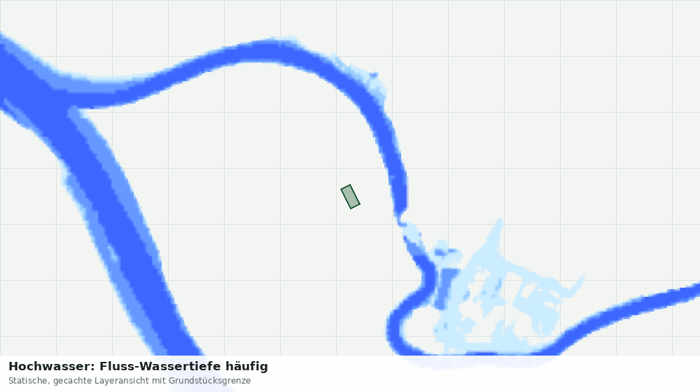 Statische Kartenansicht: Hochwasser: Fluss-Wassertiefe häufig