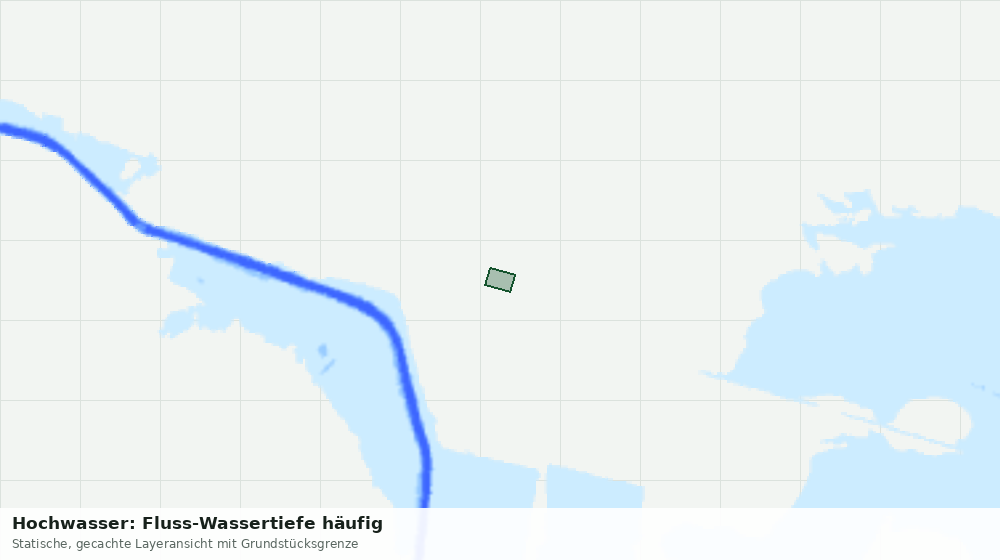 Statische Kartenansicht: Hochwasser: Fluss-Wassertiefe häufig