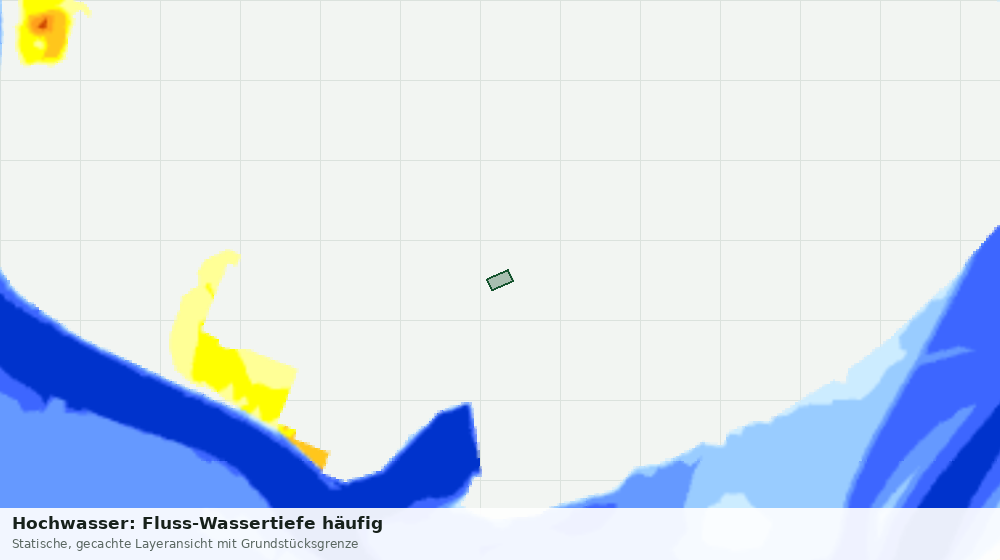 Statische Kartenansicht: Hochwasser: Fluss-Wassertiefe häufig