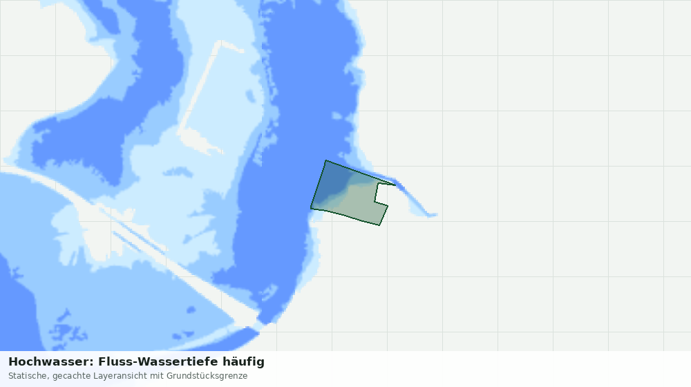Statische Kartenansicht: Hochwasser: Fluss-Wassertiefe häufig