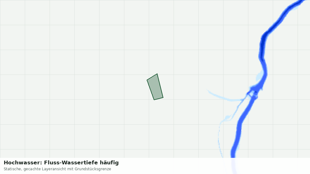 Statische Kartenansicht: Hochwasser: Fluss-Wassertiefe häufig