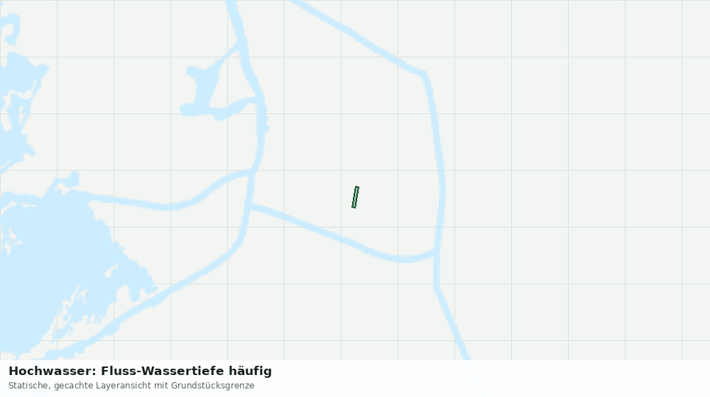 Statische Kartenansicht: Hochwasser: Fluss-Wassertiefe häufig