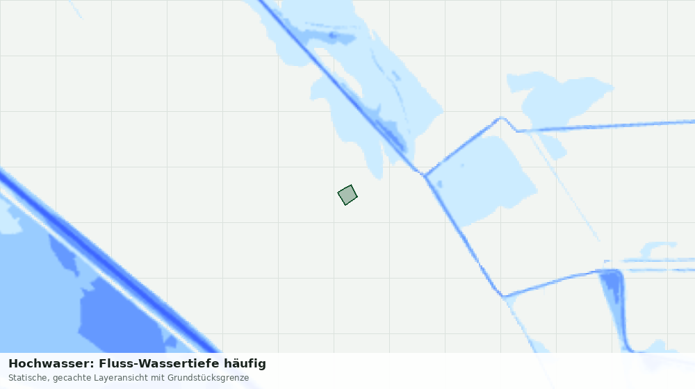 Statische Kartenansicht: Hochwasser: Fluss-Wassertiefe häufig
