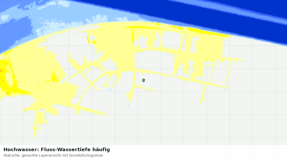 Statische Kartenansicht: Hochwasser: Fluss-Wassertiefe häufig
