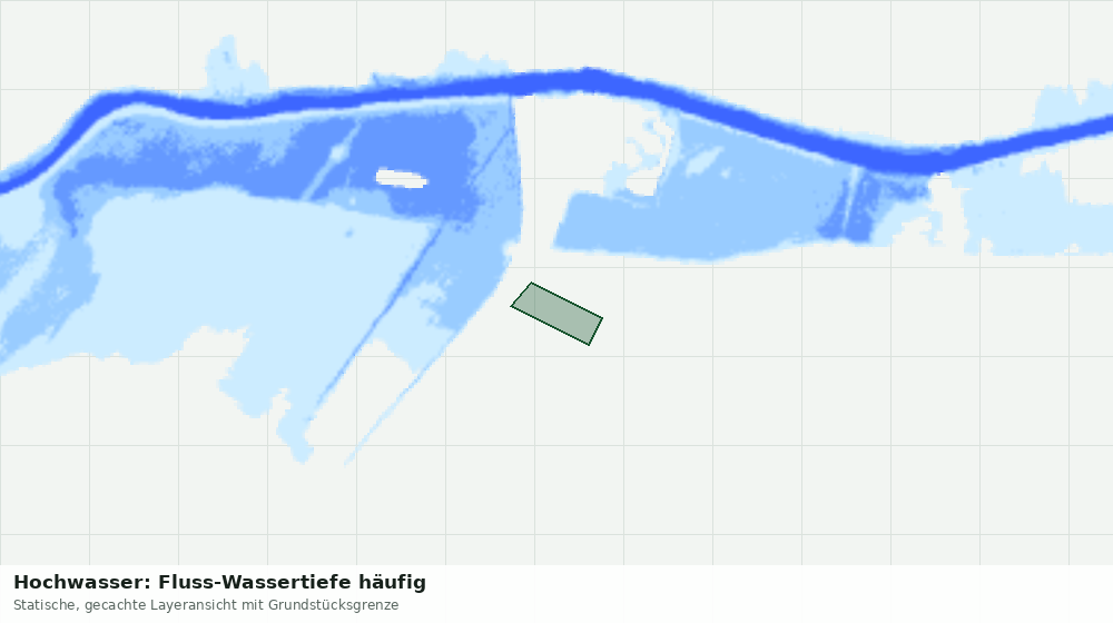 Statische Kartenansicht: Hochwasser: Fluss-Wassertiefe häufig
