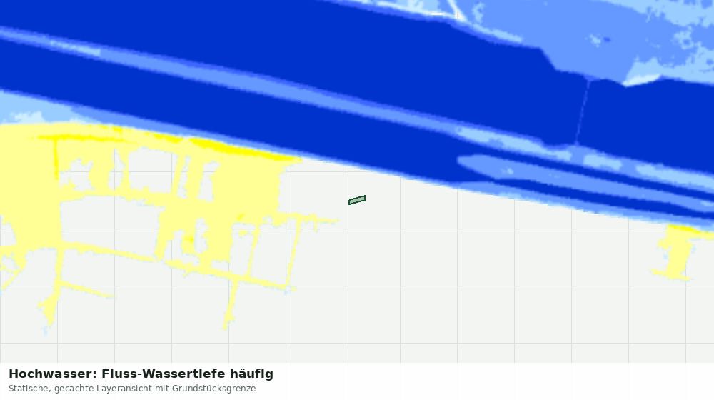 Statische Kartenansicht: Hochwasser: Fluss-Wassertiefe häufig