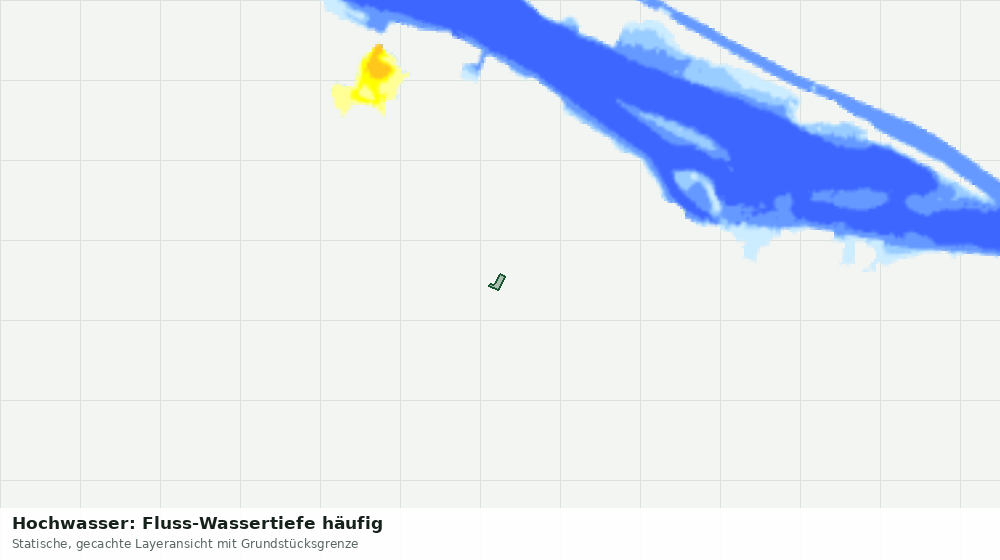 Statische Kartenansicht: Hochwasser: Fluss-Wassertiefe häufig