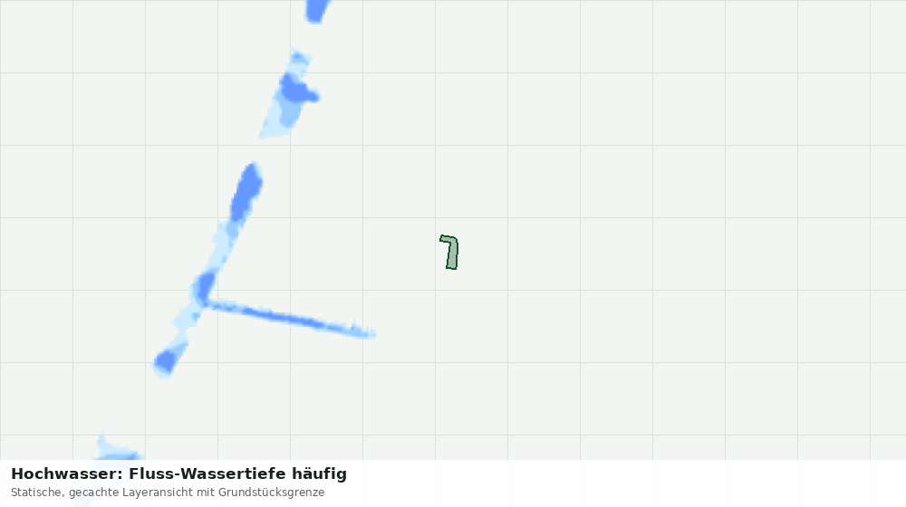 Statische Kartenansicht: Hochwasser: Fluss-Wassertiefe häufig