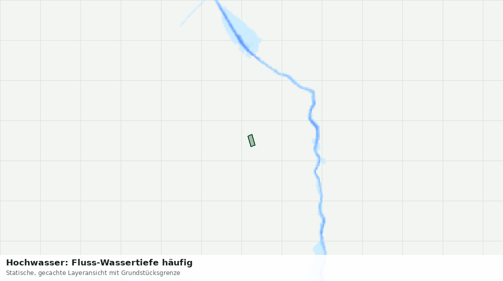 Statische Kartenansicht: Hochwasser: Fluss-Wassertiefe häufig