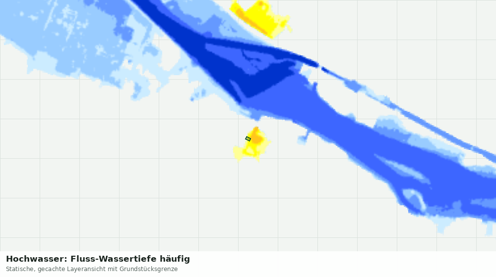 Statische Kartenansicht: Hochwasser: Fluss-Wassertiefe häufig