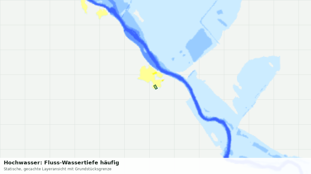 Statische Kartenansicht: Hochwasser: Fluss-Wassertiefe häufig