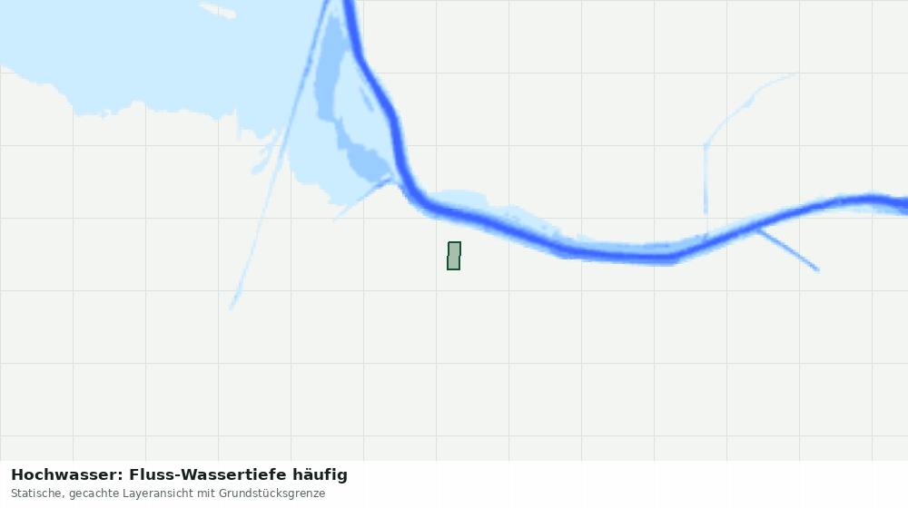 Statische Kartenansicht: Hochwasser: Fluss-Wassertiefe häufig