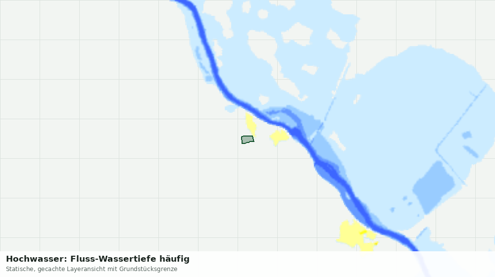 Statische Kartenansicht: Hochwasser: Fluss-Wassertiefe häufig