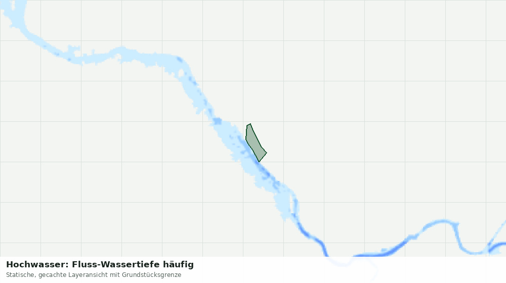 Statische Kartenansicht: Hochwasser: Fluss-Wassertiefe häufig