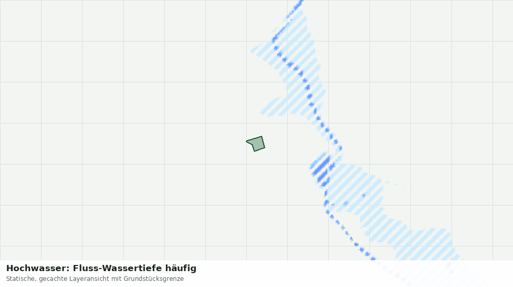 Statische Kartenansicht: Hochwasser: Fluss-Wassertiefe häufig