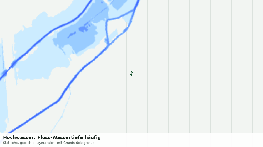 Statische Kartenansicht: Hochwasser: Fluss-Wassertiefe häufig