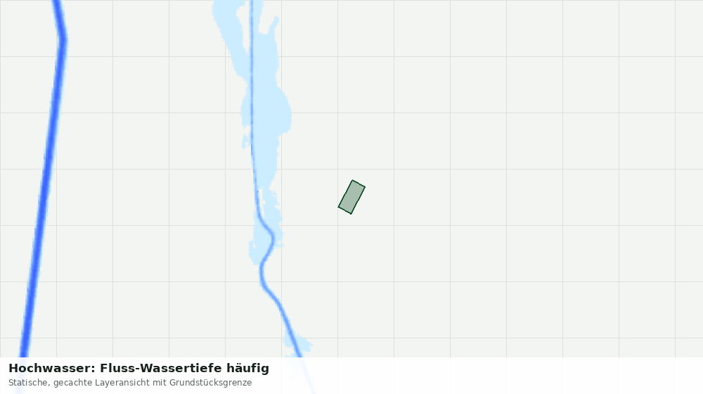 Statische Kartenansicht: Hochwasser: Fluss-Wassertiefe häufig