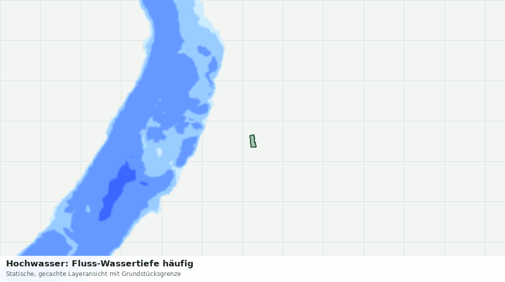Statische Kartenansicht: Hochwasser: Fluss-Wassertiefe häufig