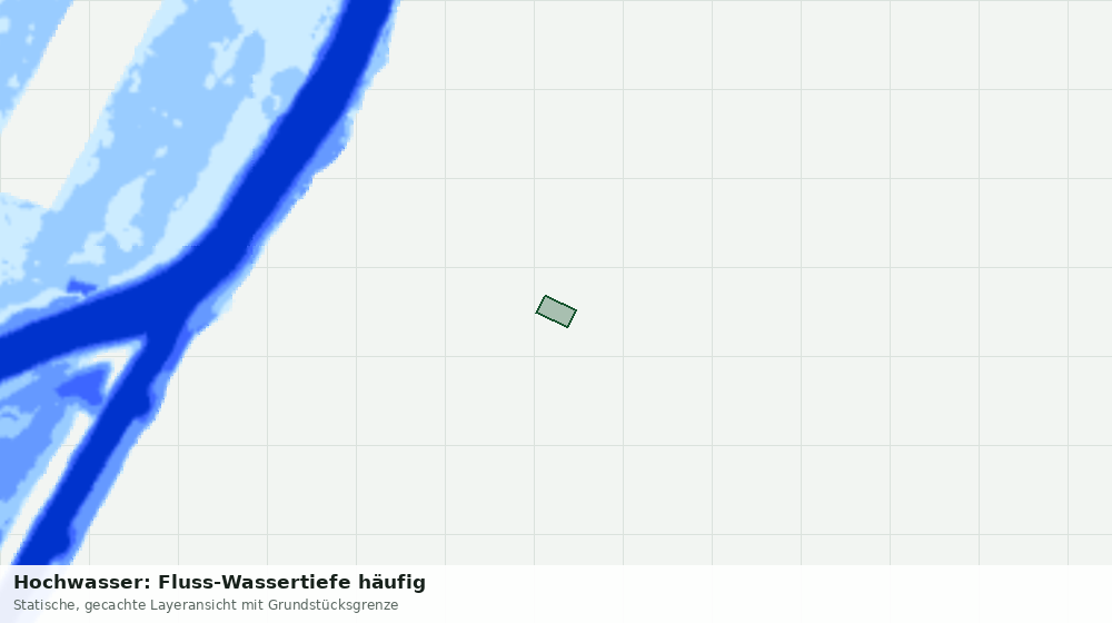 Statische Kartenansicht: Hochwasser: Fluss-Wassertiefe häufig