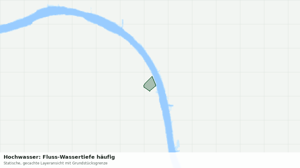 Statische Kartenansicht: Hochwasser: Fluss-Wassertiefe häufig