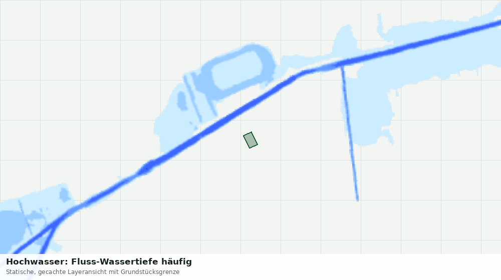 Statische Kartenansicht: Hochwasser: Fluss-Wassertiefe häufig