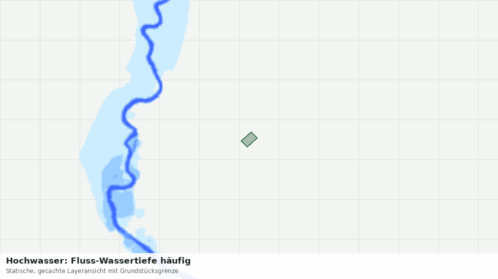 Statische Kartenansicht: Hochwasser: Fluss-Wassertiefe häufig