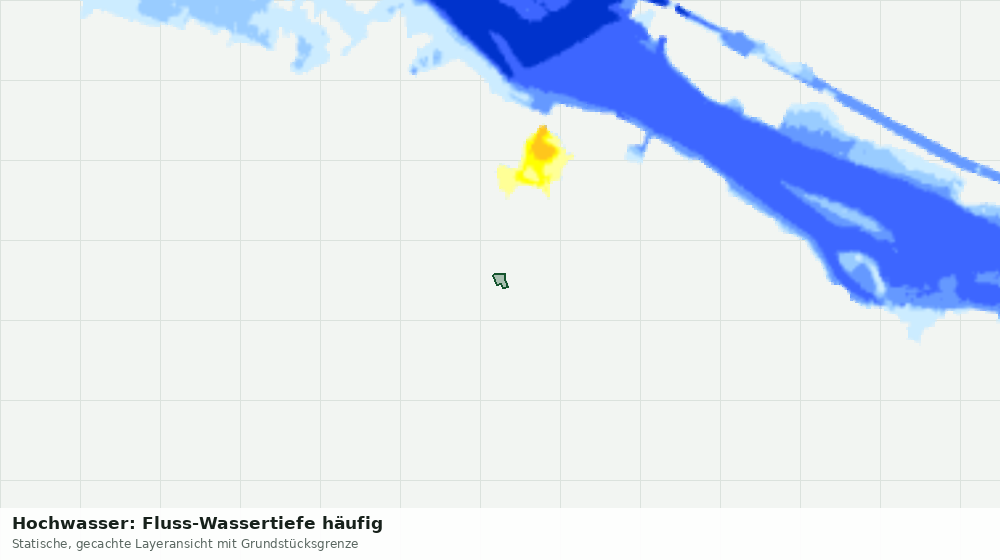 Statische Kartenansicht: Hochwasser: Fluss-Wassertiefe häufig