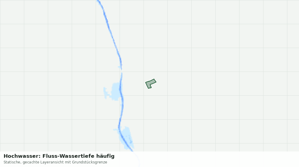 Statische Kartenansicht: Hochwasser: Fluss-Wassertiefe häufig