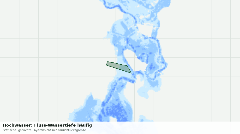 Statische Kartenansicht: Hochwasser: Fluss-Wassertiefe häufig