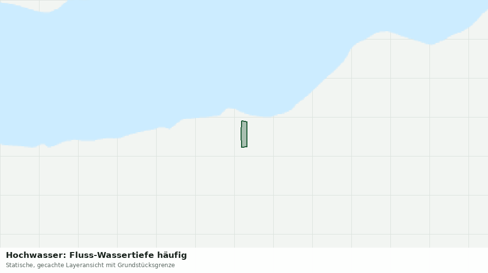 Statische Kartenansicht: Hochwasser: Fluss-Wassertiefe häufig