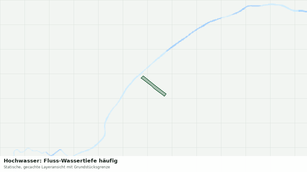 Statische Kartenansicht: Hochwasser: Fluss-Wassertiefe häufig