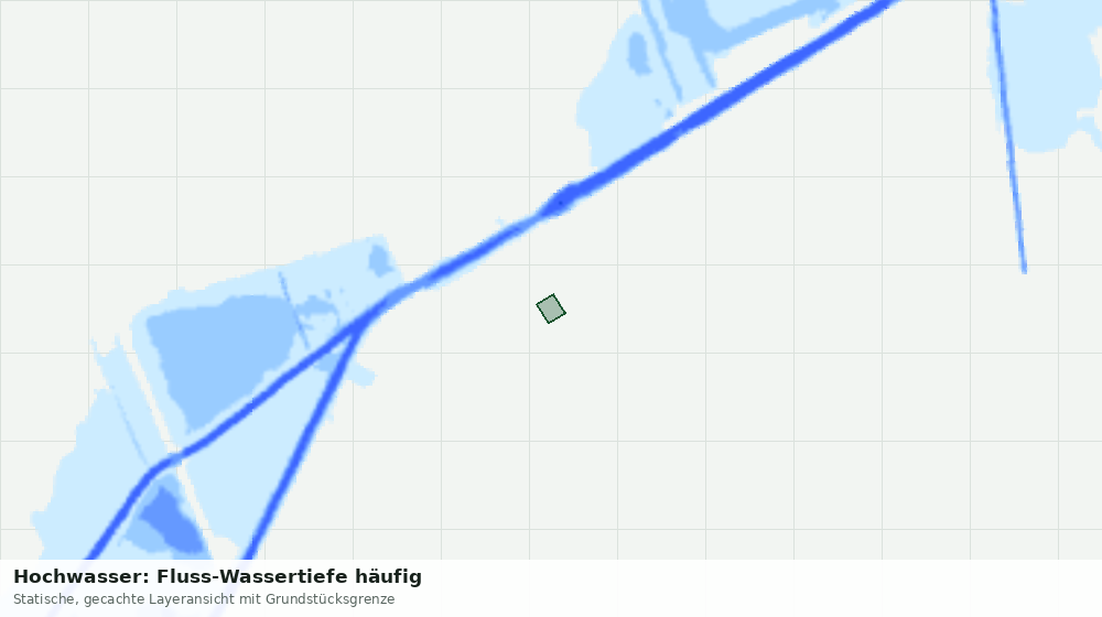 Statische Kartenansicht: Hochwasser: Fluss-Wassertiefe häufig