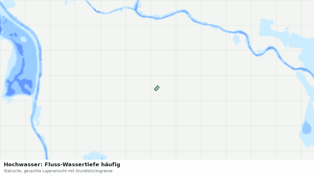 Statische Kartenansicht: Hochwasser: Fluss-Wassertiefe häufig