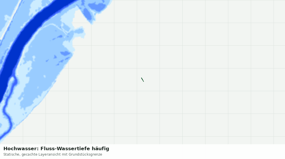 Statische Kartenansicht: Hochwasser: Fluss-Wassertiefe häufig
