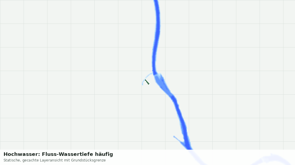 Statische Kartenansicht: Hochwasser: Fluss-Wassertiefe häufig